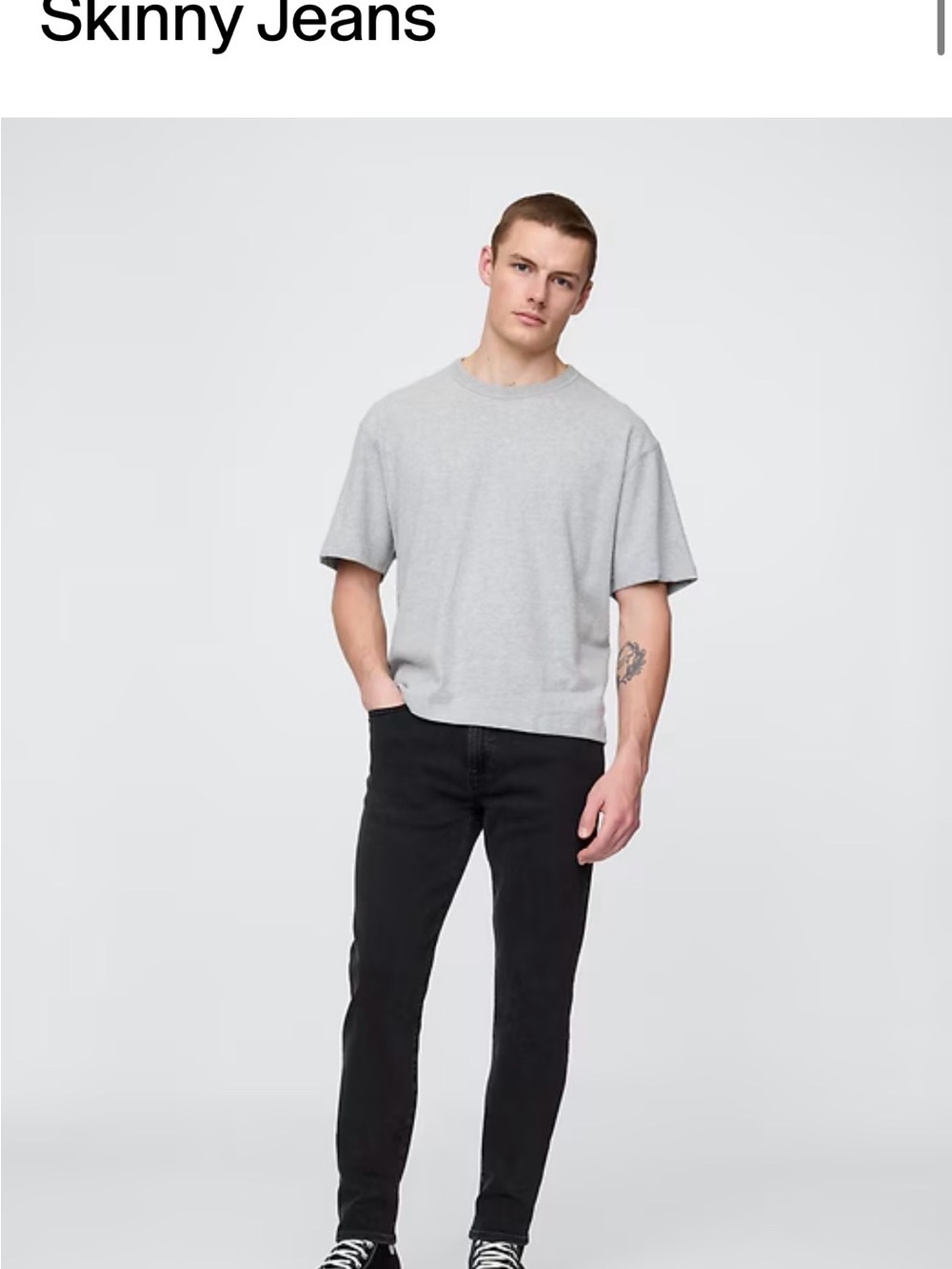 GAP Skinny Jeans in Charcoal Black